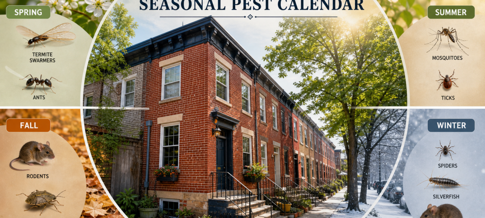 seasonal pest calendar for baltimore, md